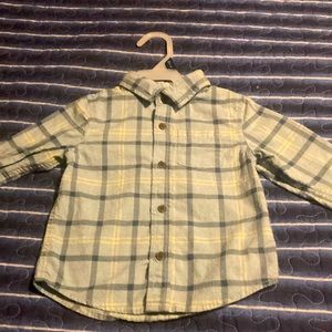 Cat and jack, Flannel ,size 2 T ,baby blue and yellow…